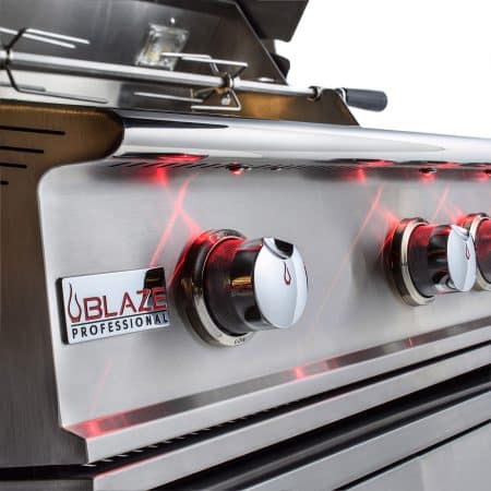 Blaze Professional LUX 44-Inch 4 Burner Built-In Gas Grill With Rear Infrared Burner - Image 4