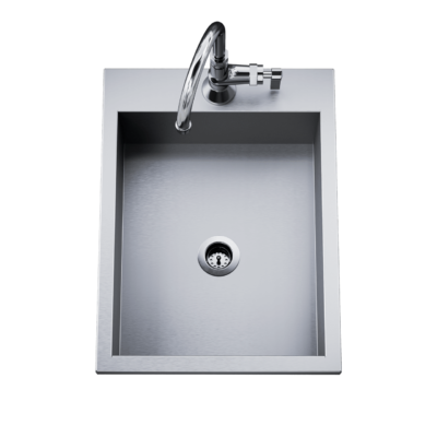 Delta Heat 15″ Outdoor Sink (Cold Faucet Included)