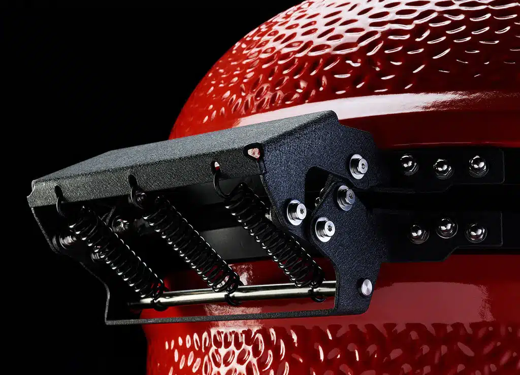 Kamado Joe Classic Joe Red I with Cart, Side Shelves, Heat Deflector & Tools - Image 4