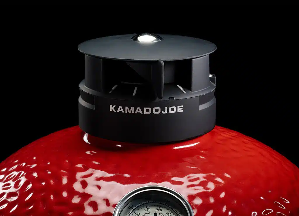 Kamado Joe Classic Joe Red II with Cart, Side Shelves, Heat Deflector & Tools with KJ-CBH - Image 4