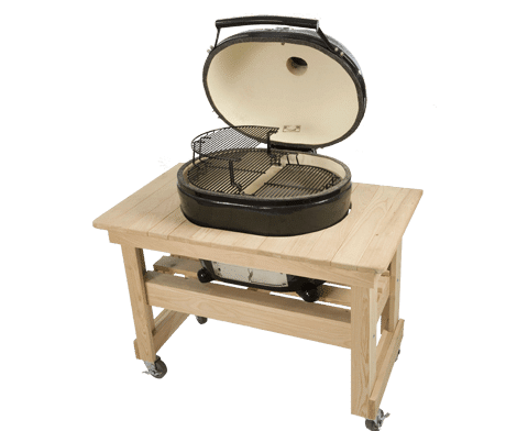 Primo OVAL X-LARGE ALL-IN-ONE (HEAVY DUTY STAND, SIDE SHELVES, ASH TOOL AND GRATE LIFTER) - Image 3