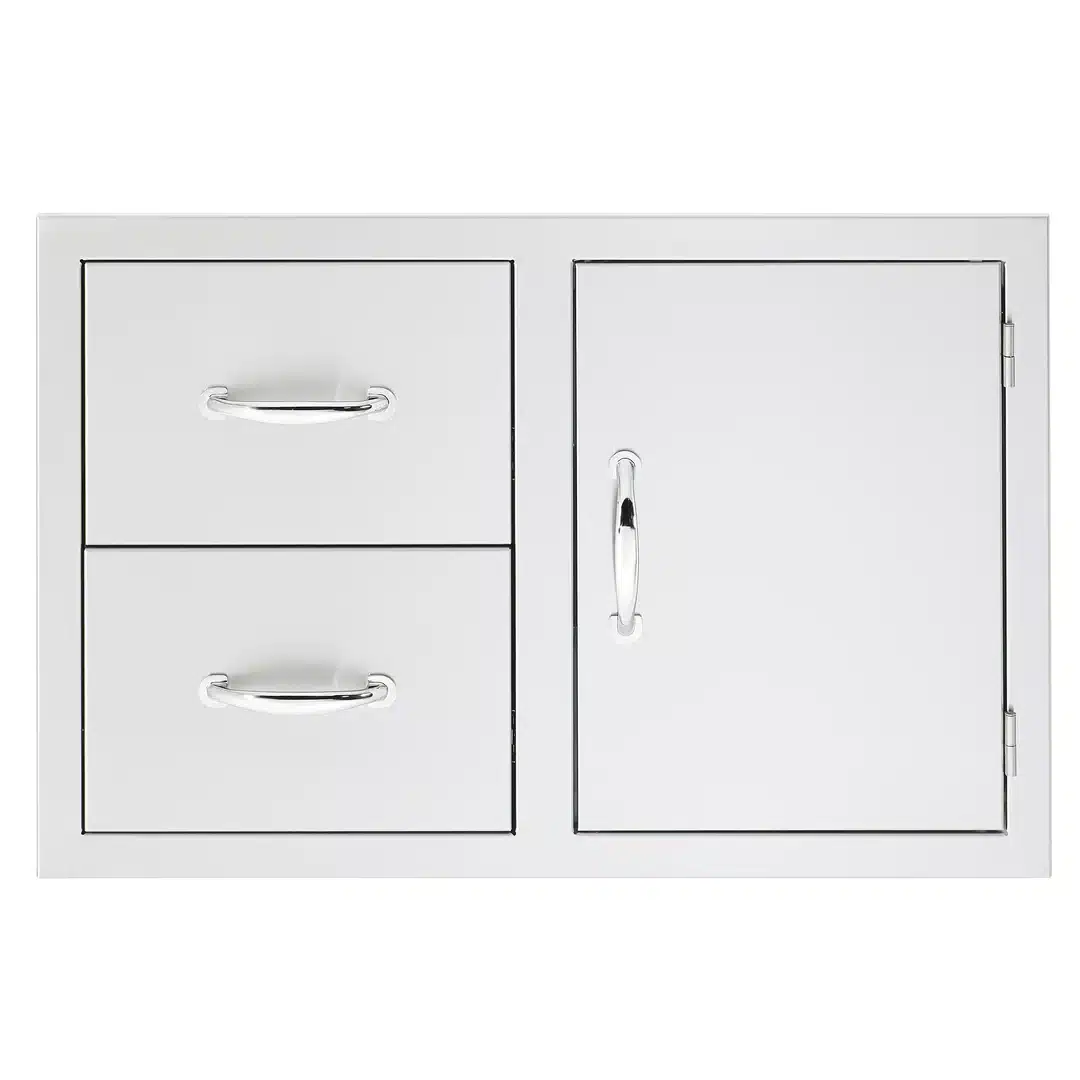 Summerset 33" 2-Drawer & Access Door Combo w/ Masonry Frame Return - Image 2