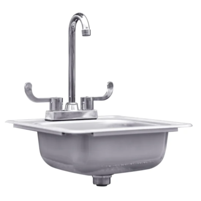 Summerset 15″ Drop-in Sink & Hot/Cold Faucet