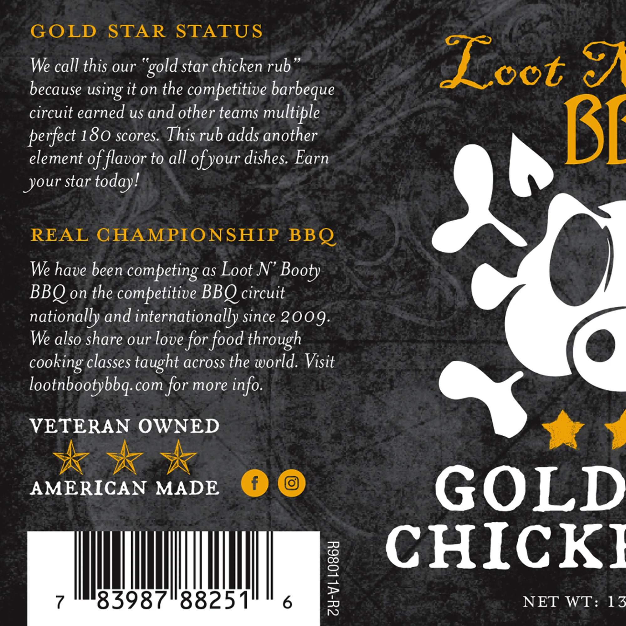 Loot N' Booty - Gold Star Chicken Rub - Image 2
