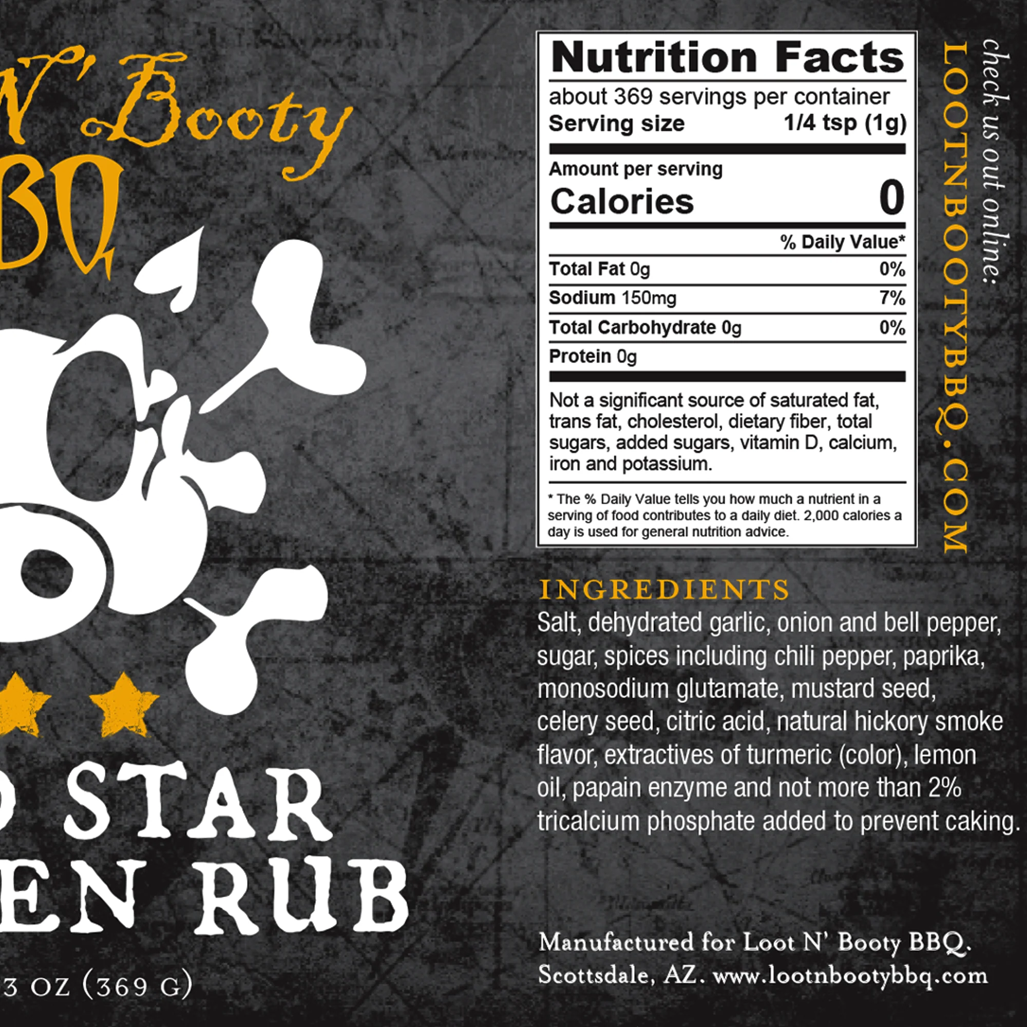 Loot N' Booty - Gold Star Chicken Rub - Image 3