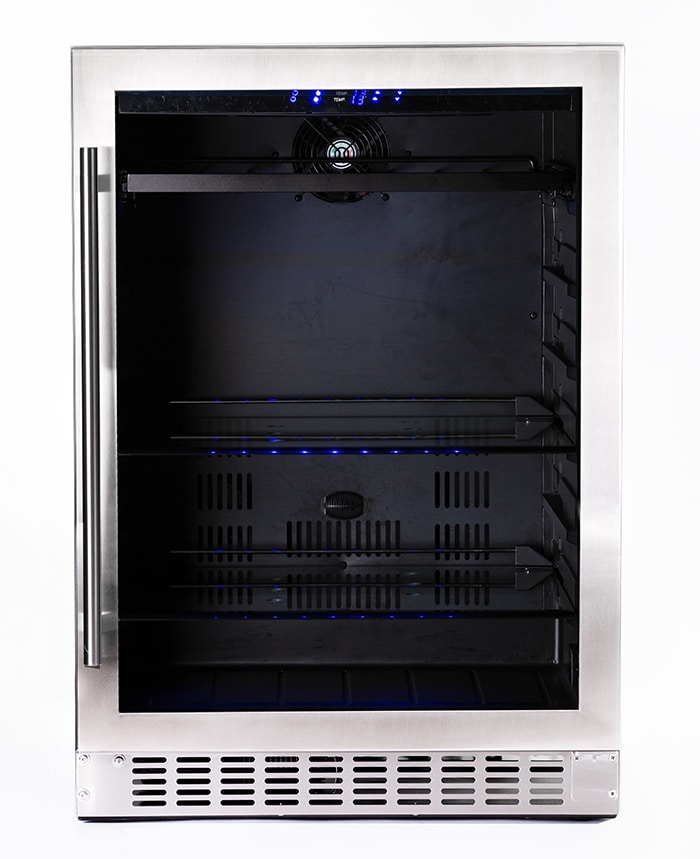 Azure 24" Beverage Center with Stainless Trim Glass Door - Image 5