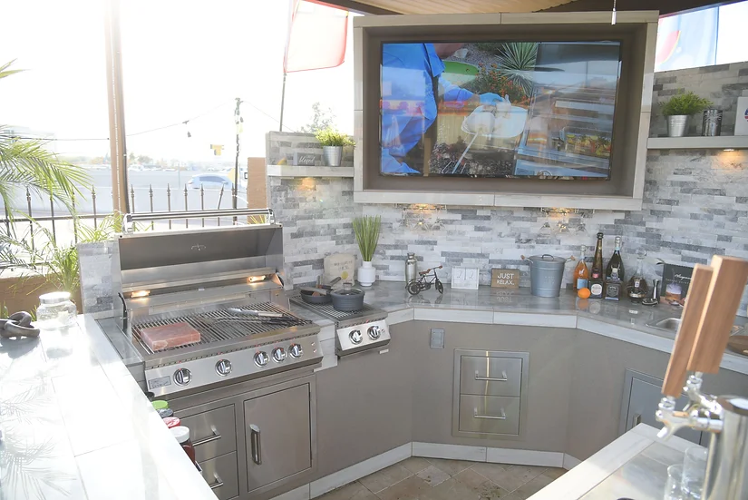 Kokomo Outdoor Kitchen Stainless Steel Double Drawer - Image 6