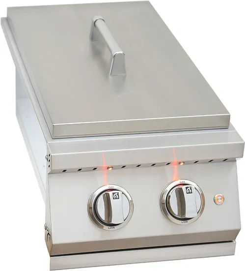 KoKoMo Professional Double Side Burner with removable cover - Image 2