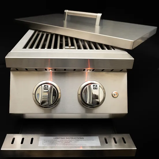 KoKoMo Professional Double Side Burner with removable cover - Image 5