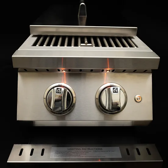 KoKoMo Professional Double Side Burner with removable cover - Image 6