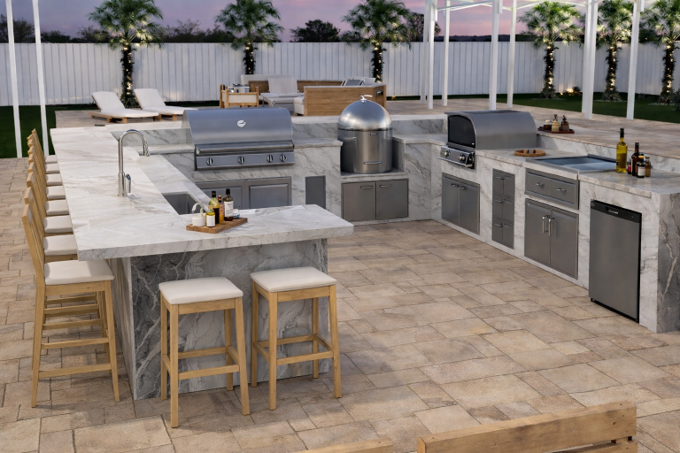 Custom backyard kitchens